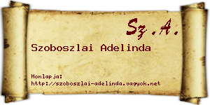 Szoboszlai Adelinda névjegykártya